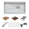 Ruvati 33" Workstation Two-Tiered Ledge Kitchen Sink Undermount 16 Gauge SS RVH8222 - alternate 1